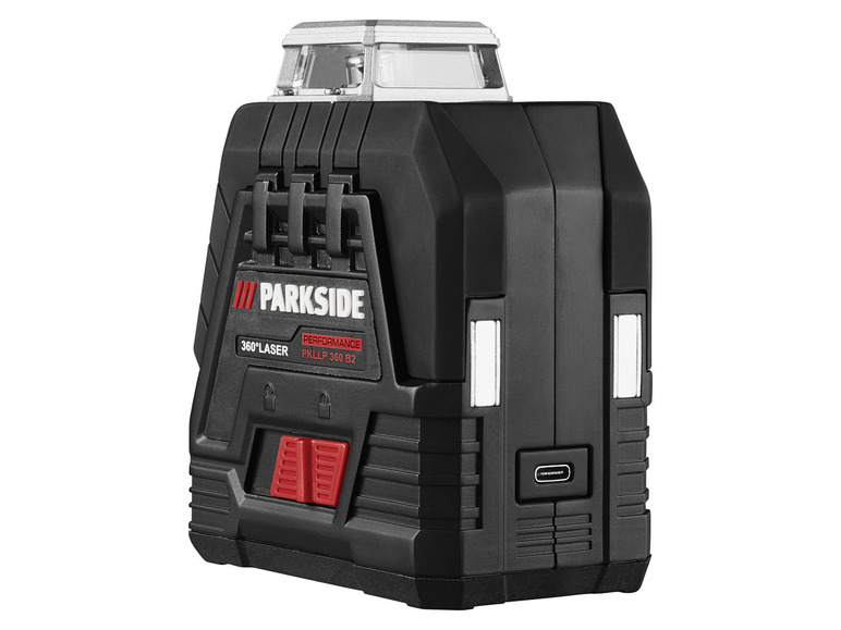  Zobrazit na celou obrazovku PARKSIDE PERFORMANCE® Aku křížový liniový laser PKLLP 360 B3 - Obrázek 3