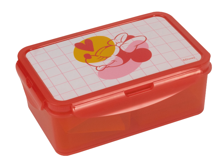 Červená krabička na svačinu Minnie Mouse Disney.