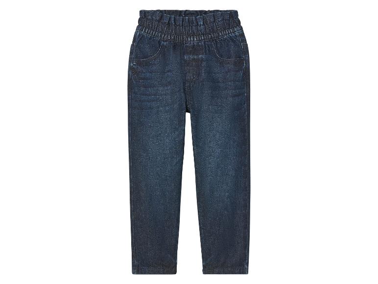 Dětské džíny, rovný střih, tmavý denim.