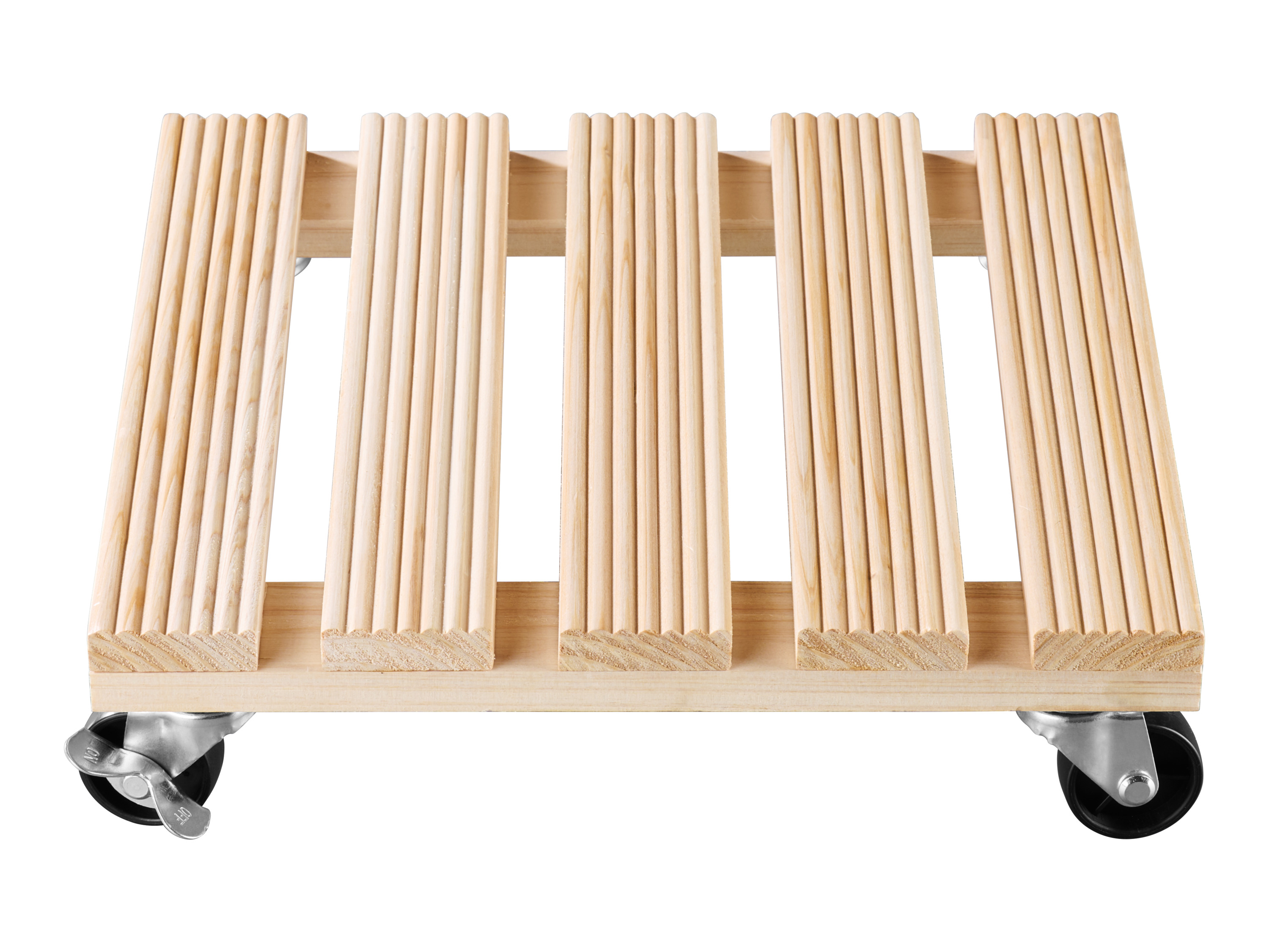 Parkside® Podstavec pod květináč s kolečky (přírodní)