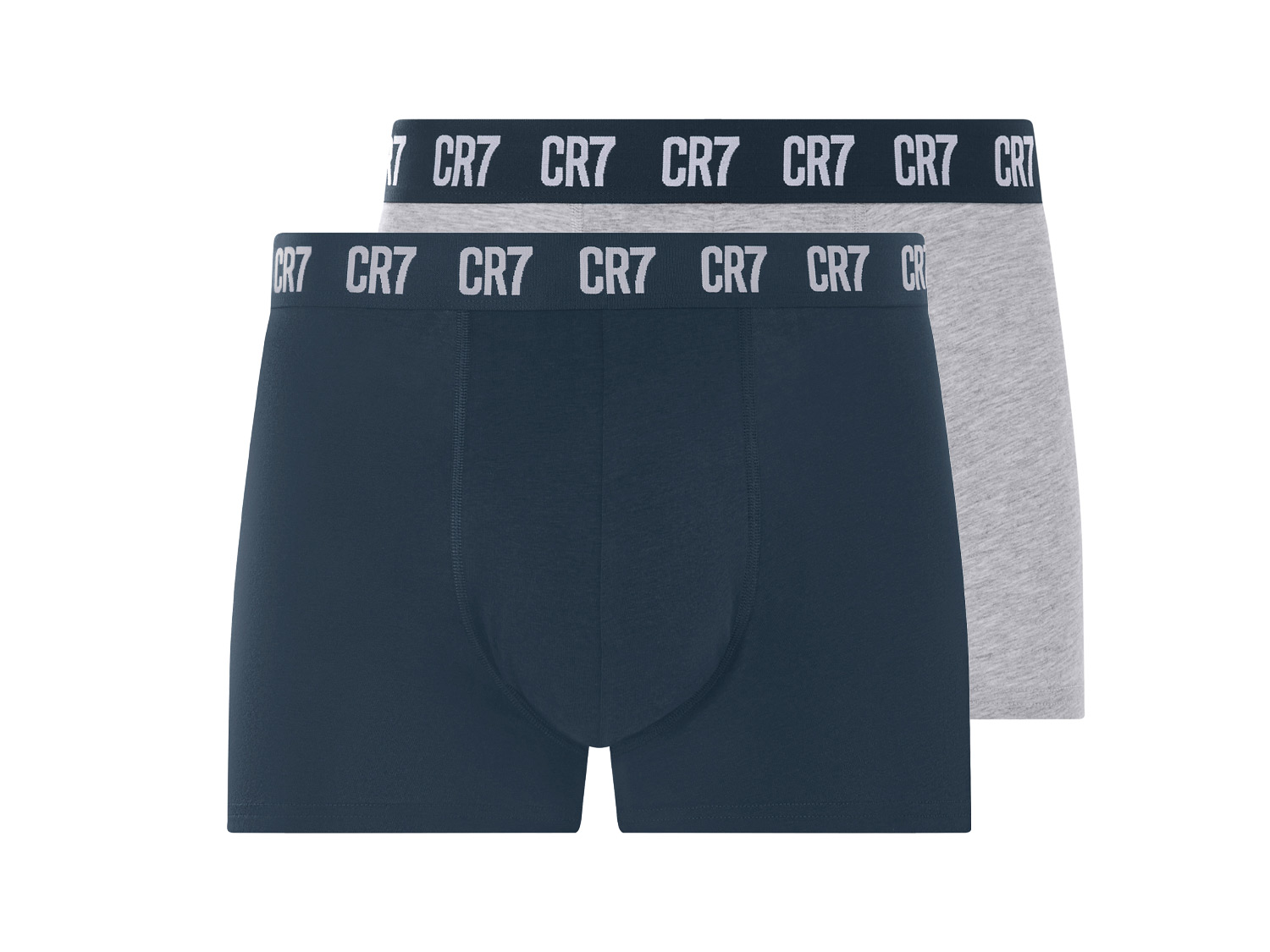 CR7 PĂˇnskĂ© boxerky, 2 kusy (navy modrĂˇ / ĹˇedĂˇ, L)