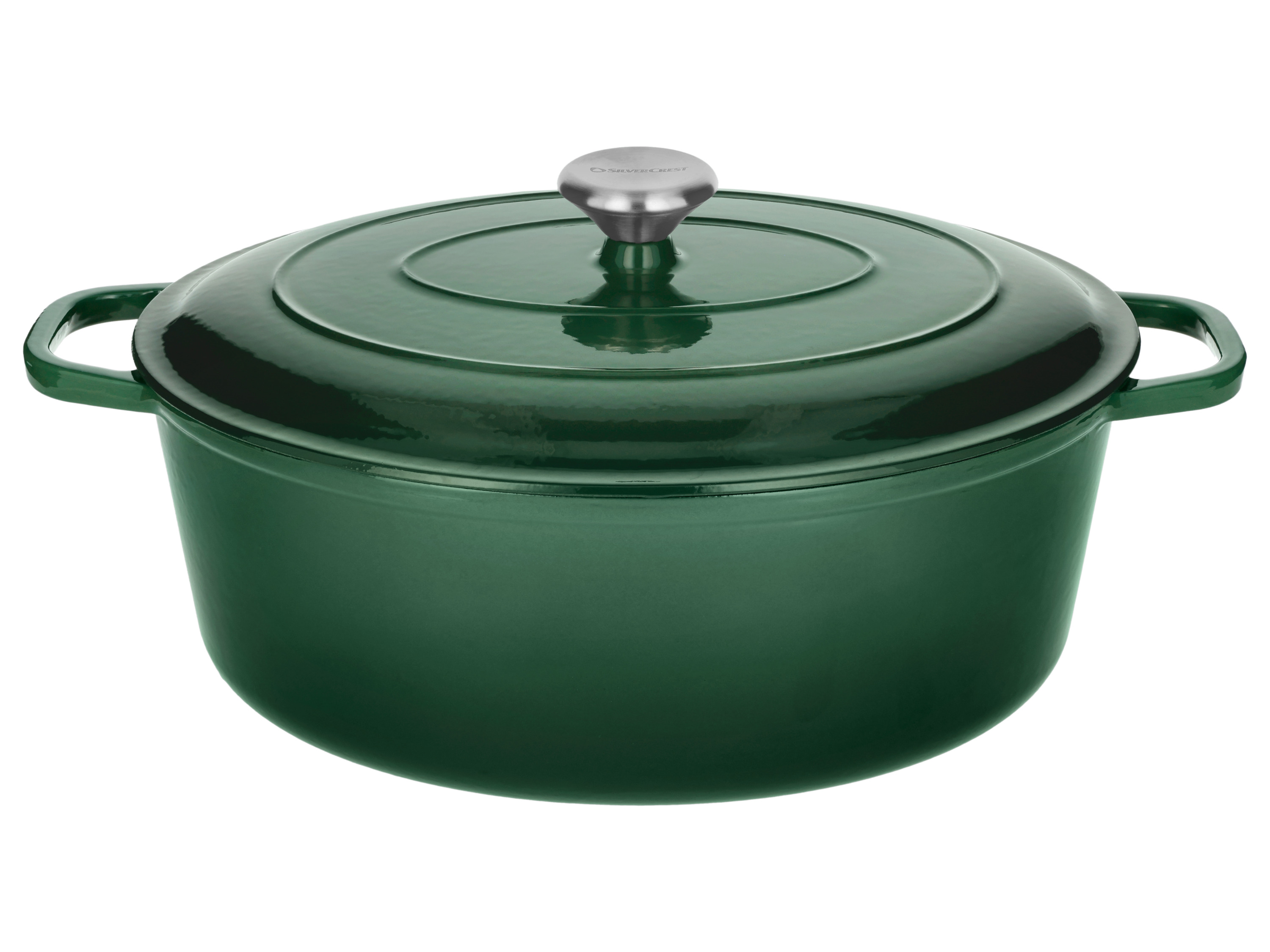 Silvercrest® Litinový hrnec Premium, Ø 35 cm (zelená)