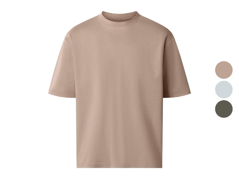 Béžové oversized tričko s kulatým výstřihem, dostupné ve třech barvách.