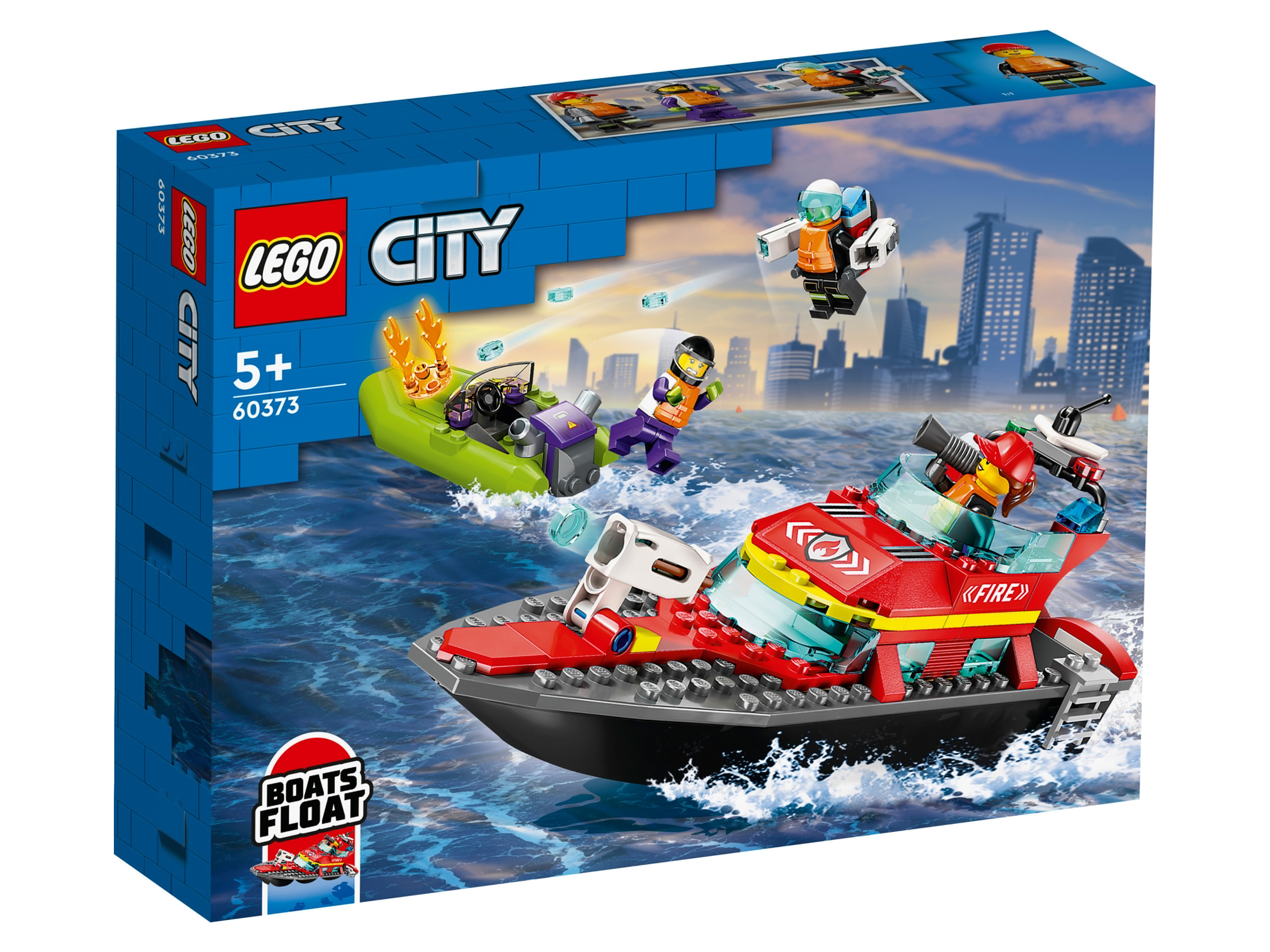 Lego® City 60373 Hasičská záchranná loď a člun