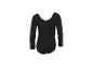 Černý taneční overal s dlouhými rukávy.