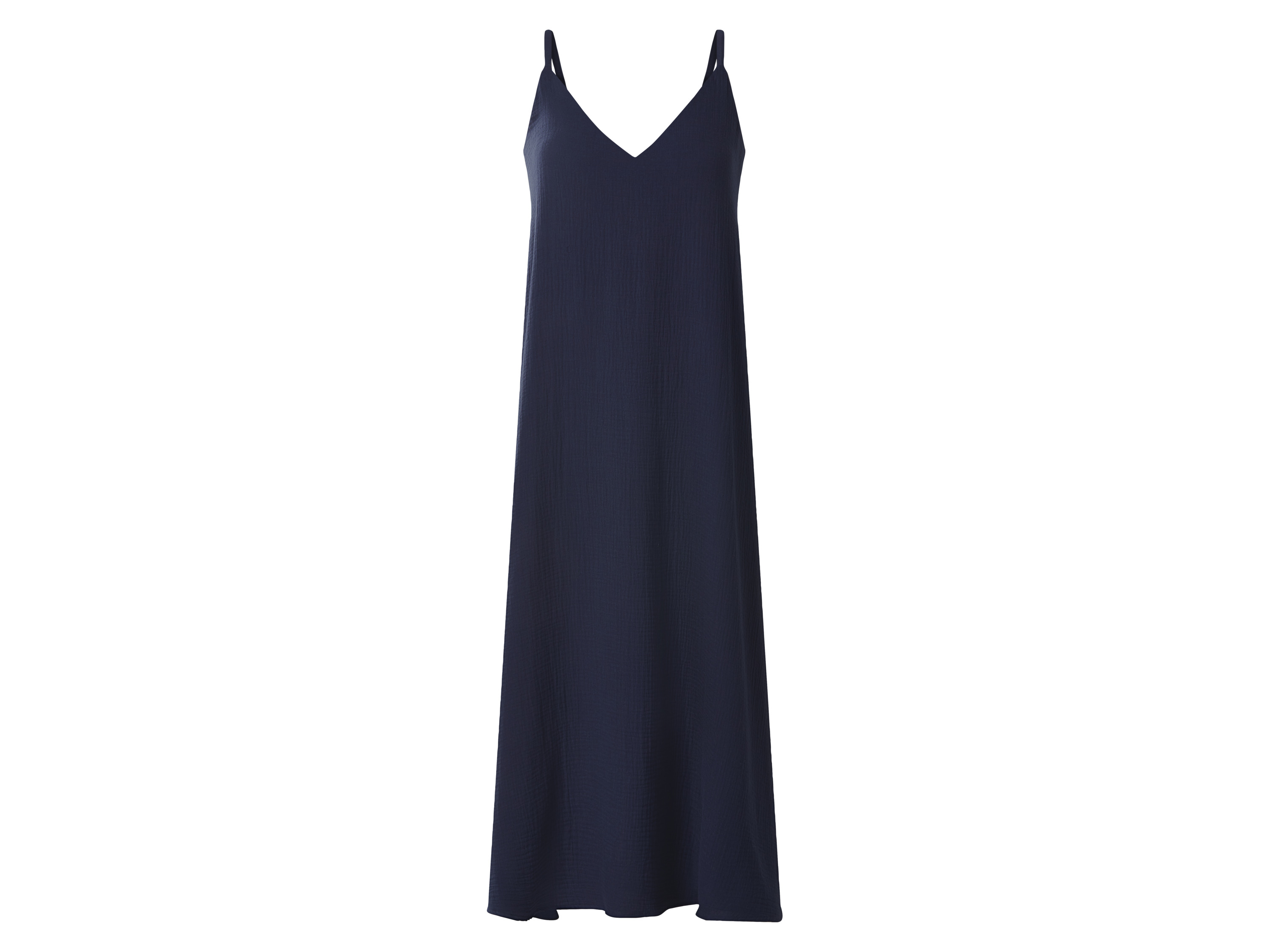 esmara® Dámské mušelínové šaty (navy modrá, S(36/38))
