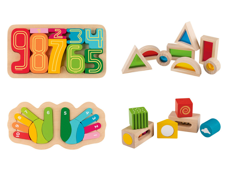  Zobrazit na celou obrazovku Playtive Dřevěná výuková hra Montessori - Obrázek 1