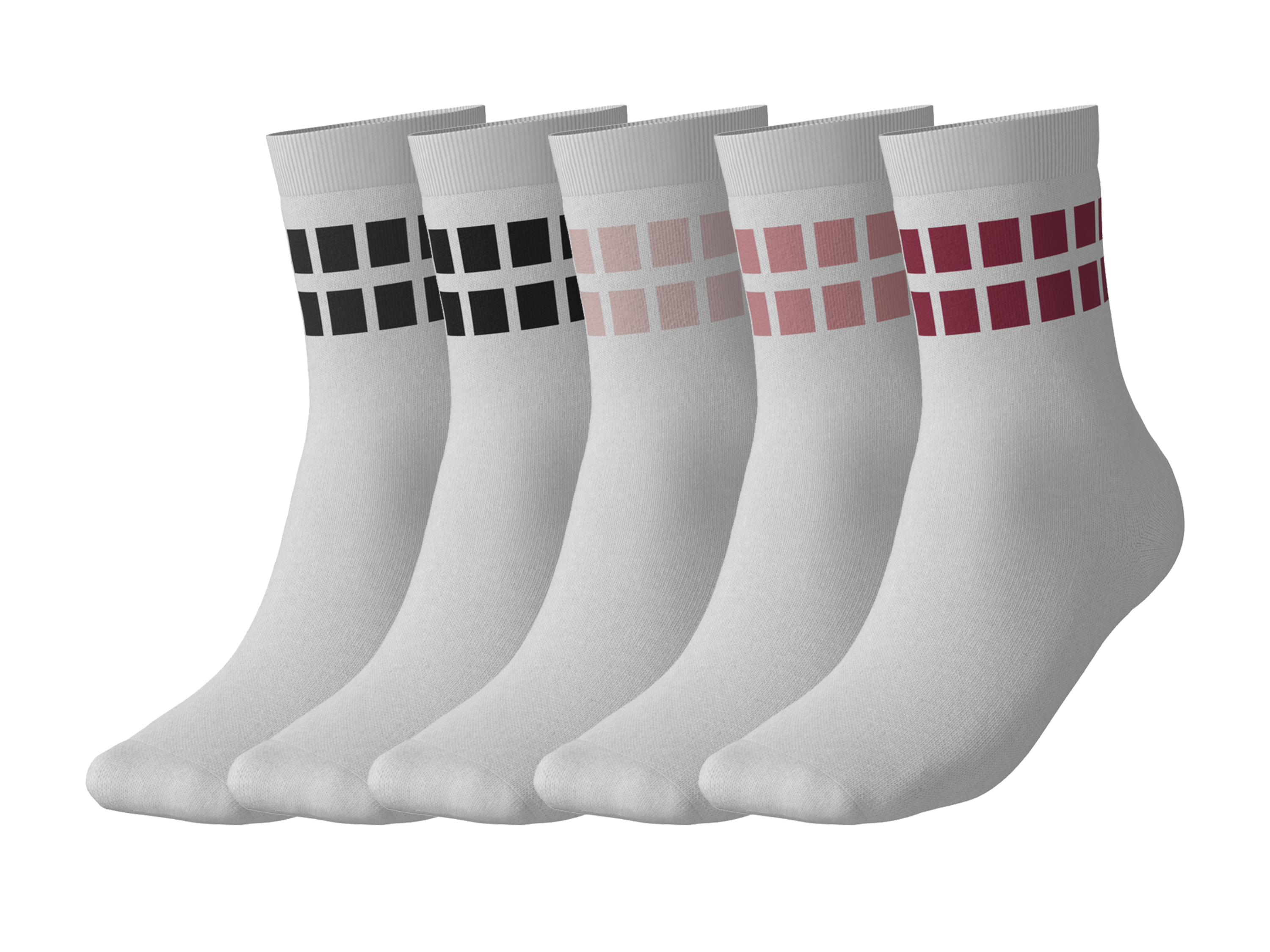 esmara® Dětské termo ponožky s BIO bavlnou, 5 kusů (bílá, 31-34)
