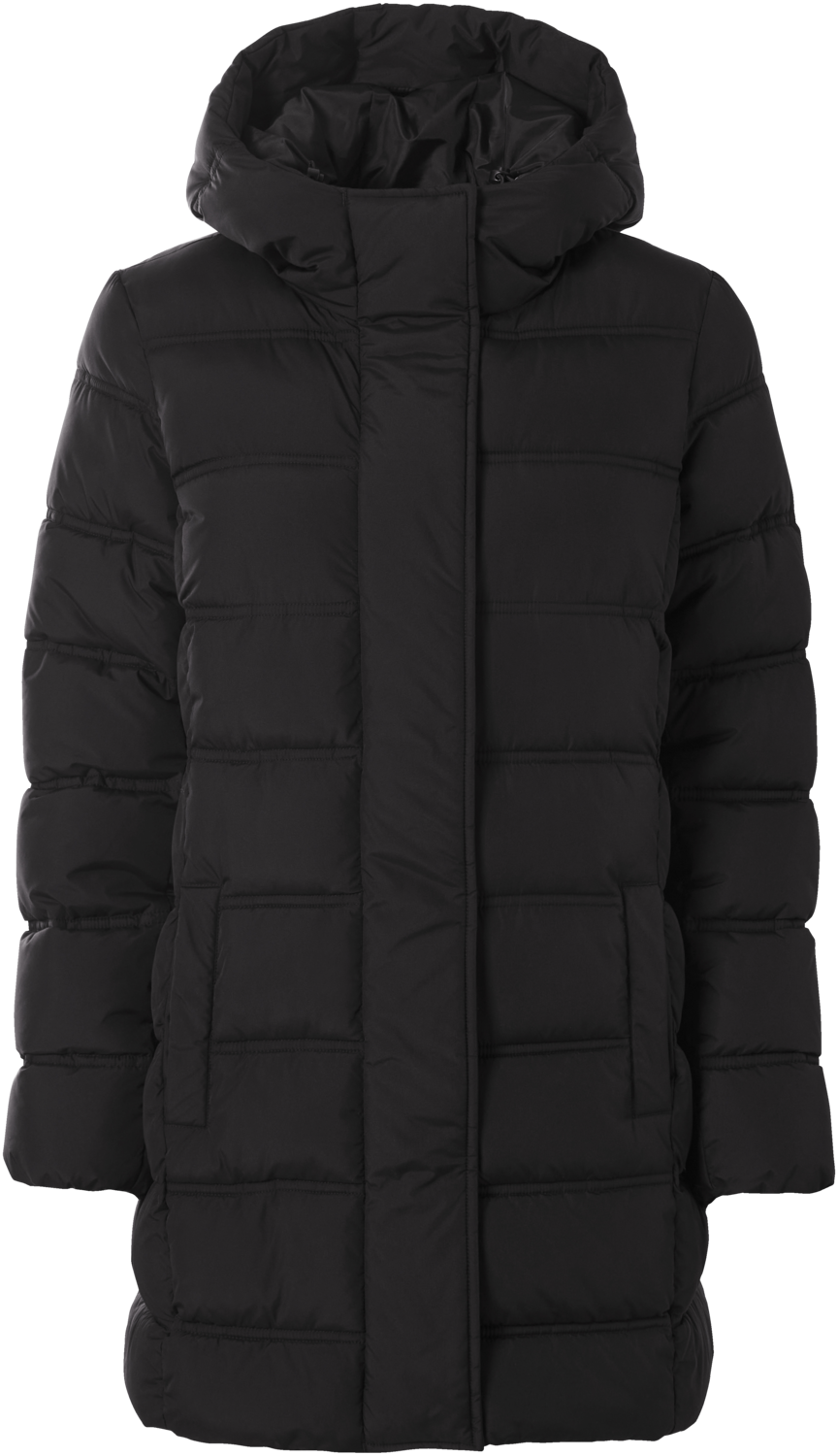 Esmara® Dámský prošívaný termo kabát (černá, S(36/38))