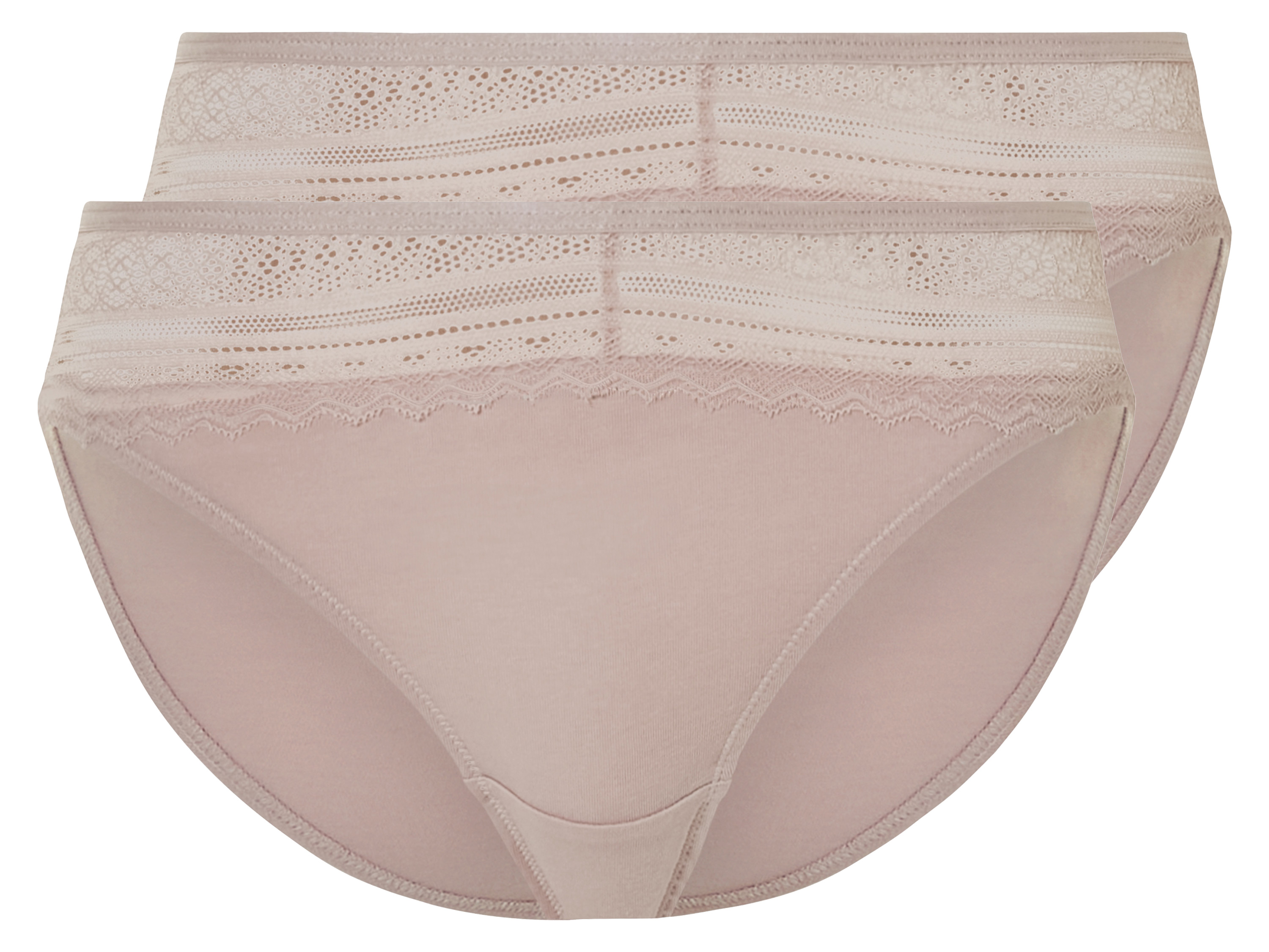 esmara® Dámské kalhotky s krajkou, 2 kusy (růžová, L (44/46))