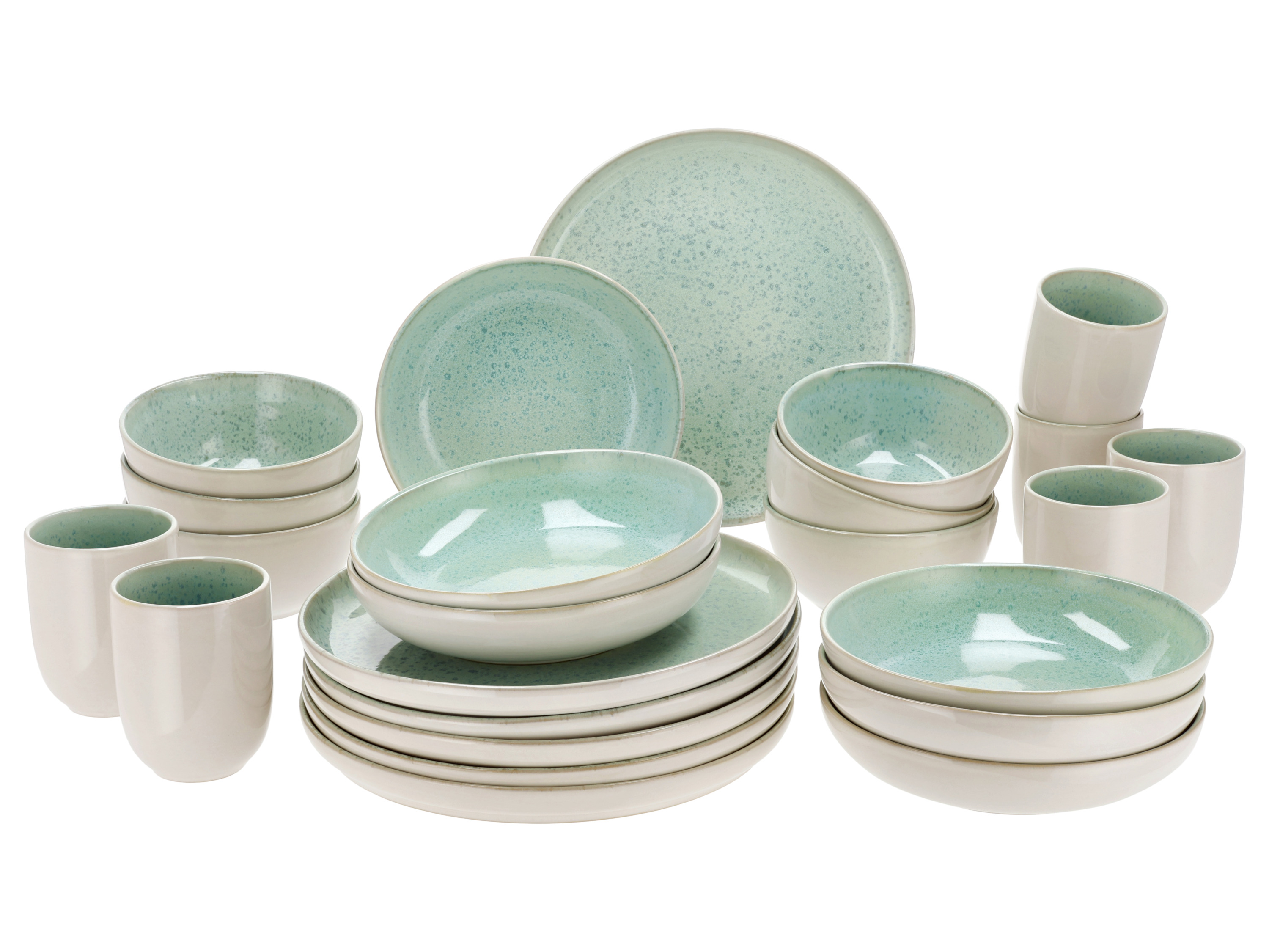 Silvercrest® Jídelní souprava »Porto«, 24dílná. (zelená)