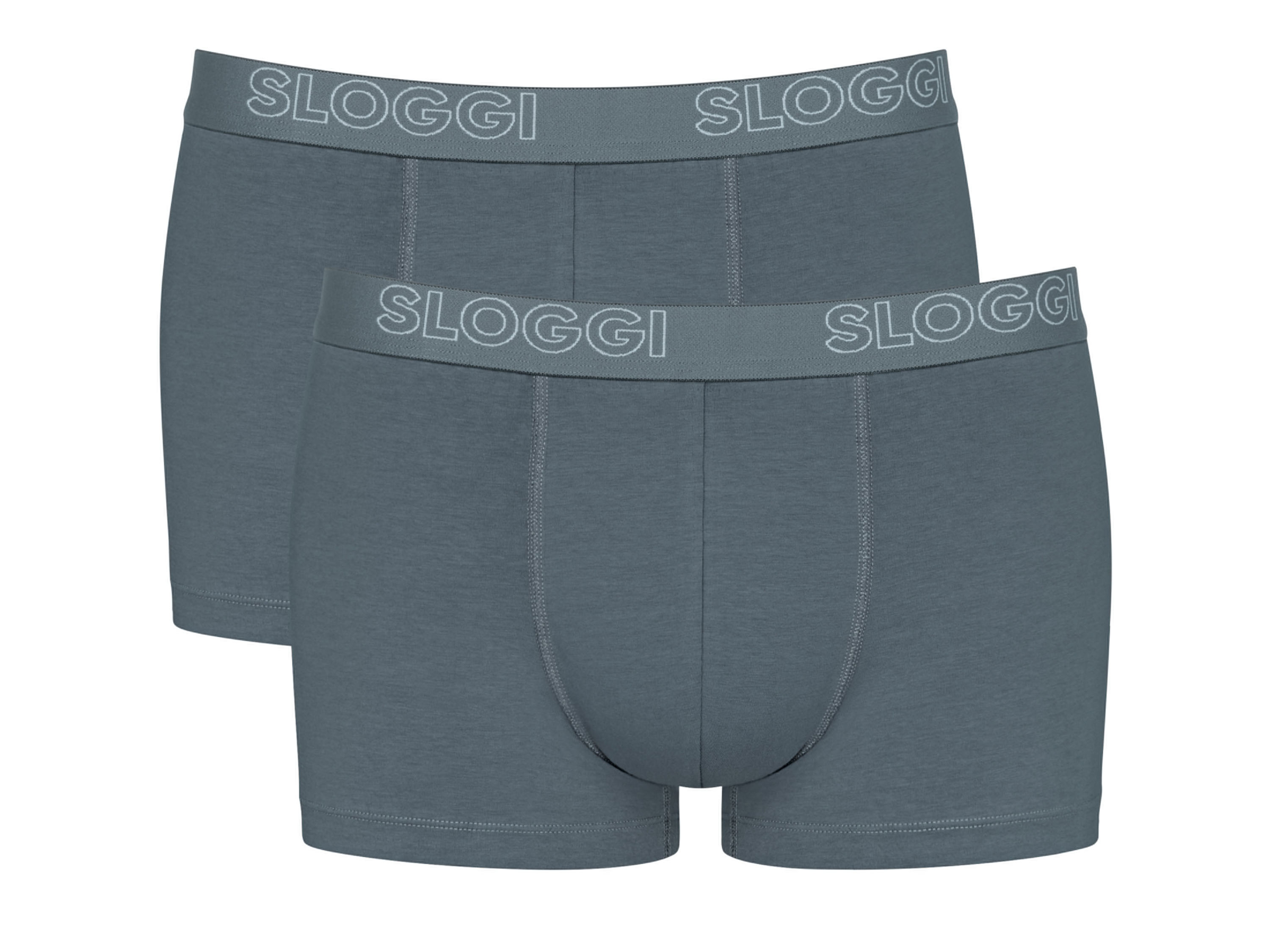 Hello by Sloggi Pánské boxerky / slipy, 2 kusy (boxerky, šedá, XL)