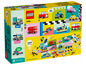 LEGO Classic krabička s nápady na stavbu aut, autobusů a lodí.