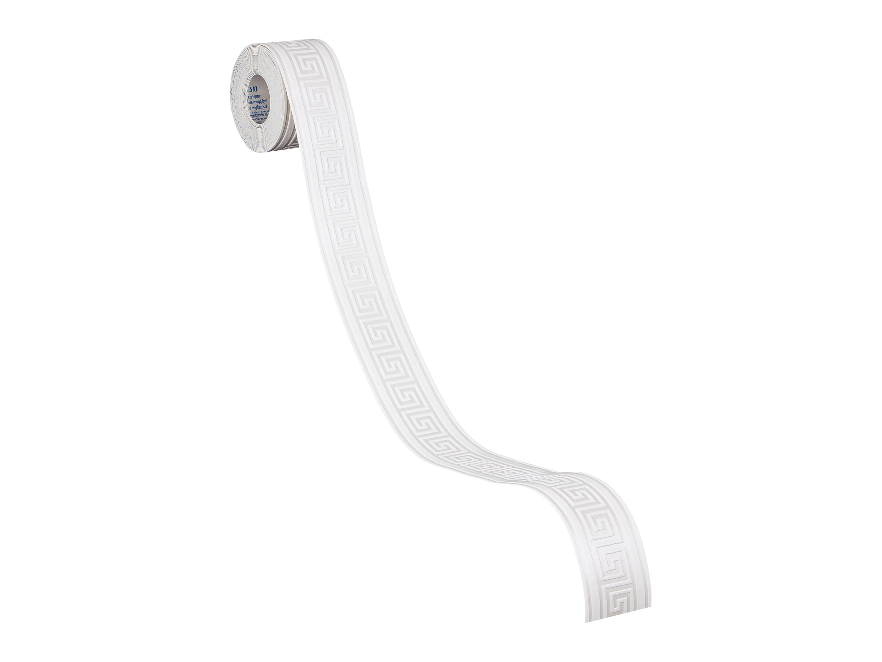 AS Création samolepicí bordura (Bílá, metalická, 5,00 x 0,04 m)