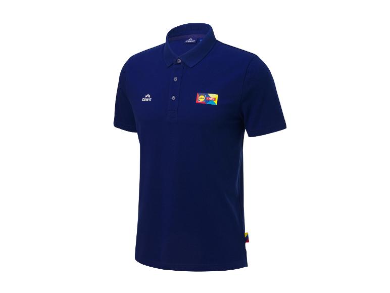 Tmavě modré polokošile Crivit s logem Lidl Trek.