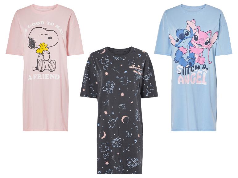 Pyžama se Snoopym, Stitchem a Angel a Minnie Mouse: trička s potiskem.