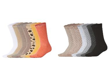 esmara® Dámské ponožky s BIO bavlnou, 7 párů