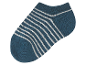 Dětská ponožka s pruhy v tmavě modré barvě.