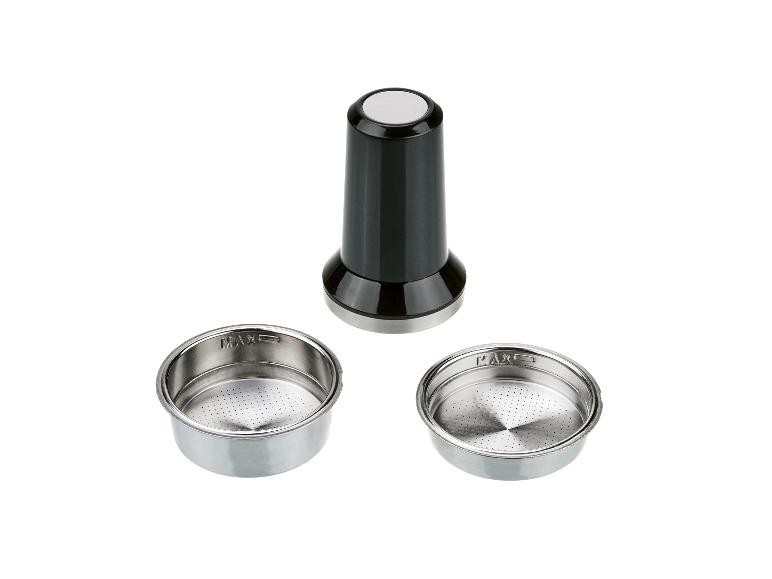 Kávový tamper a dva filtry pro kávovar na espresso