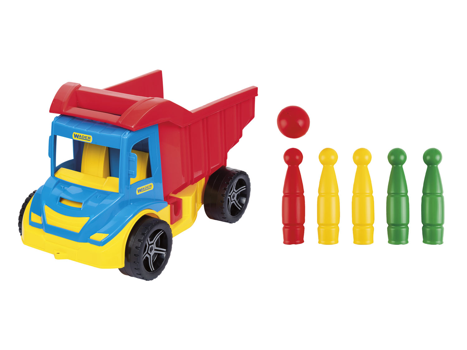 Wader Auto multitruck s kuželkami plast 37 cm 32220