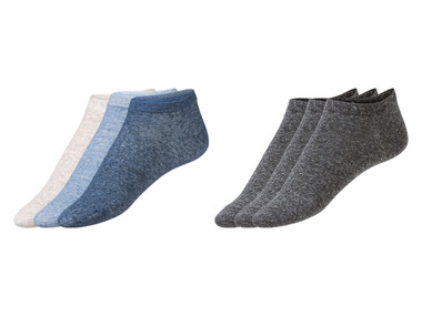 LIVERGY® Pánské lněné nízké ponožky, 3 páry