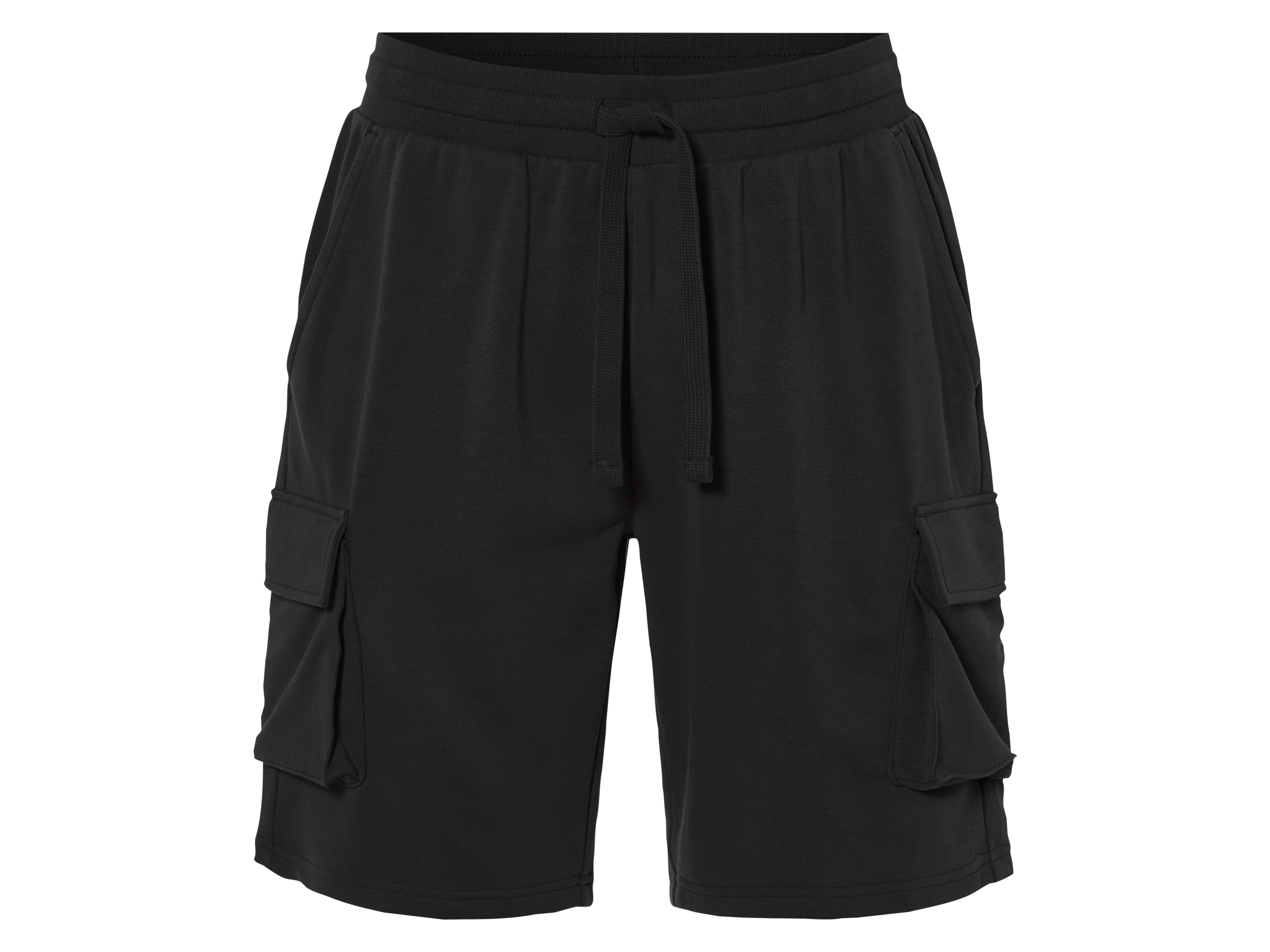 Livergy® Pánské teplákové cargo bermudy (černá, M (48/50))