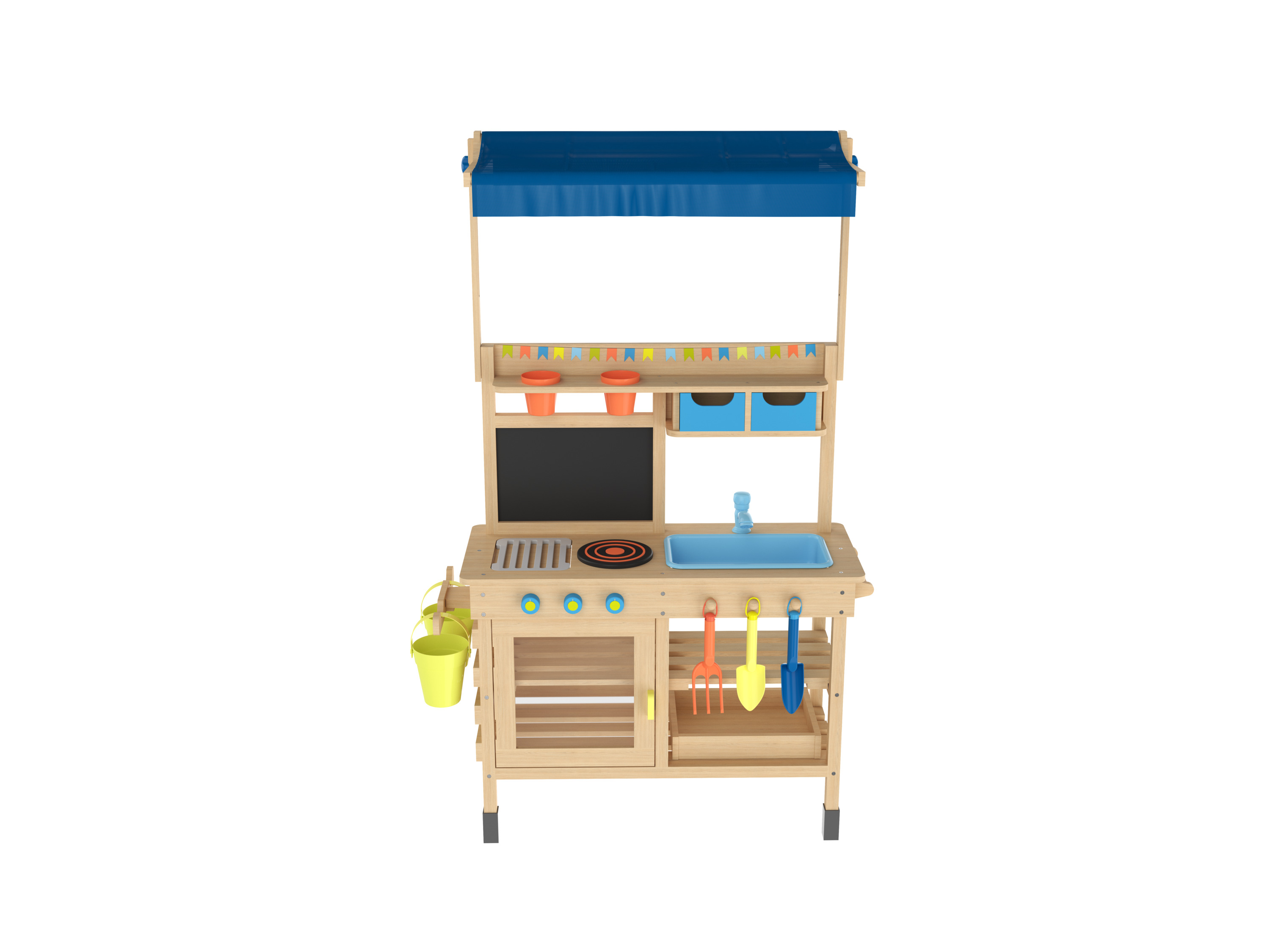 lupilu® Dětská venkovní kuchyňka s markýzou