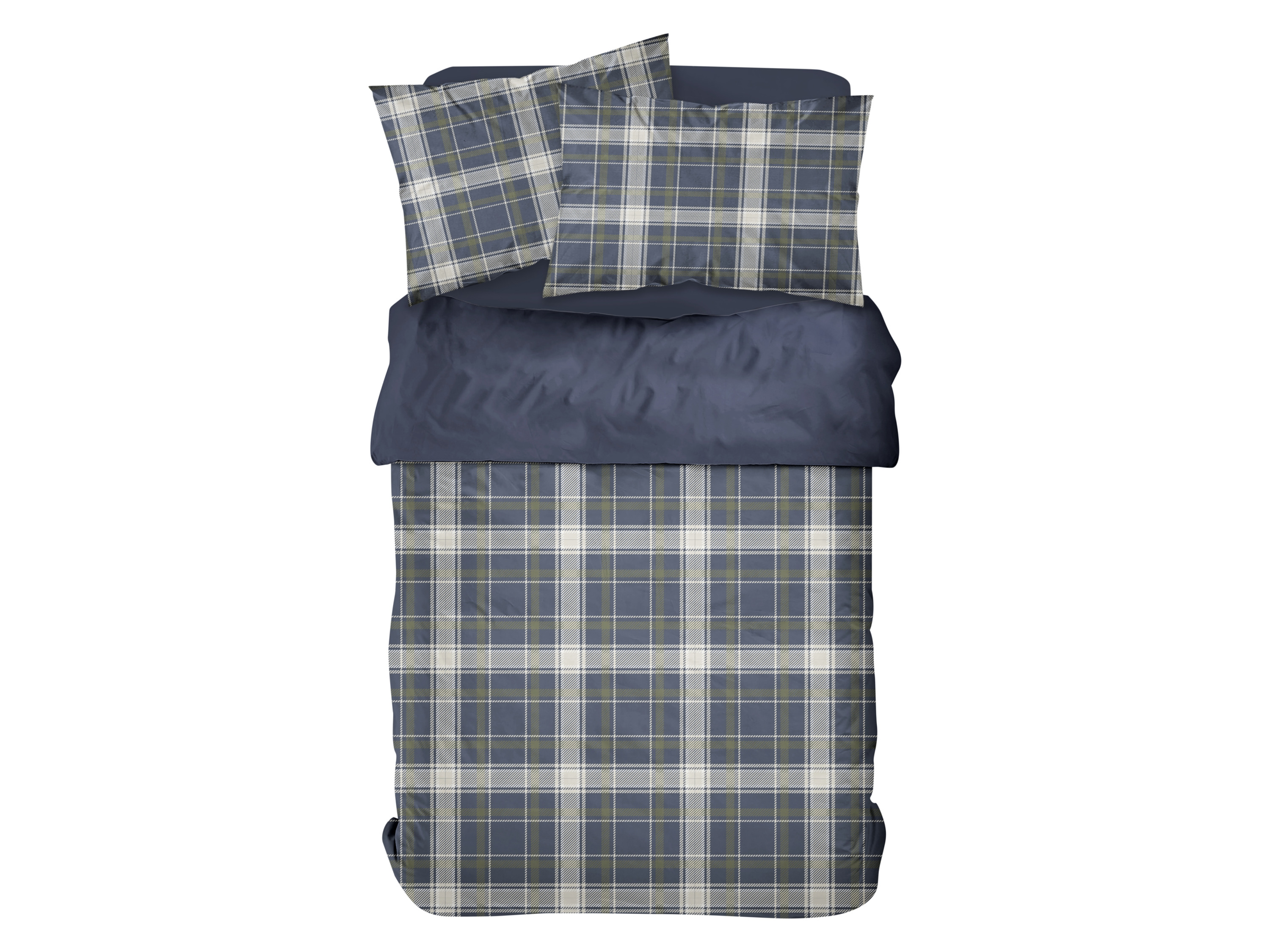 Today Ložní povlečení Renforcé, 220 x 240 cm, 70 x 90 cm (kostka/zelená)