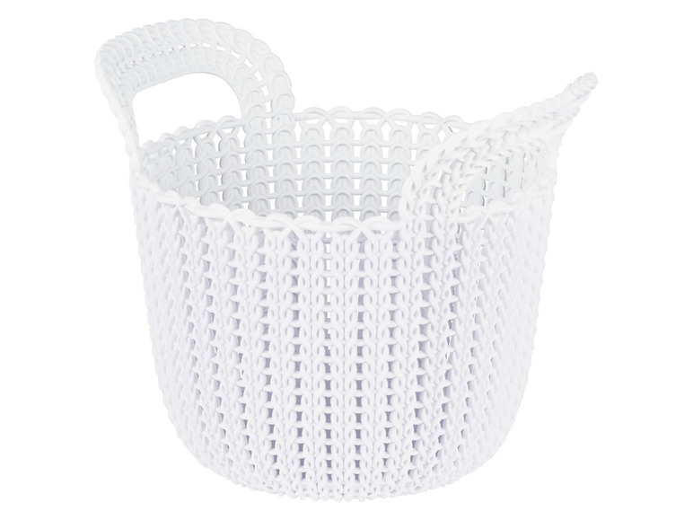 Curver Košík KNIT, 3 l (Brilliant White, kulatá)