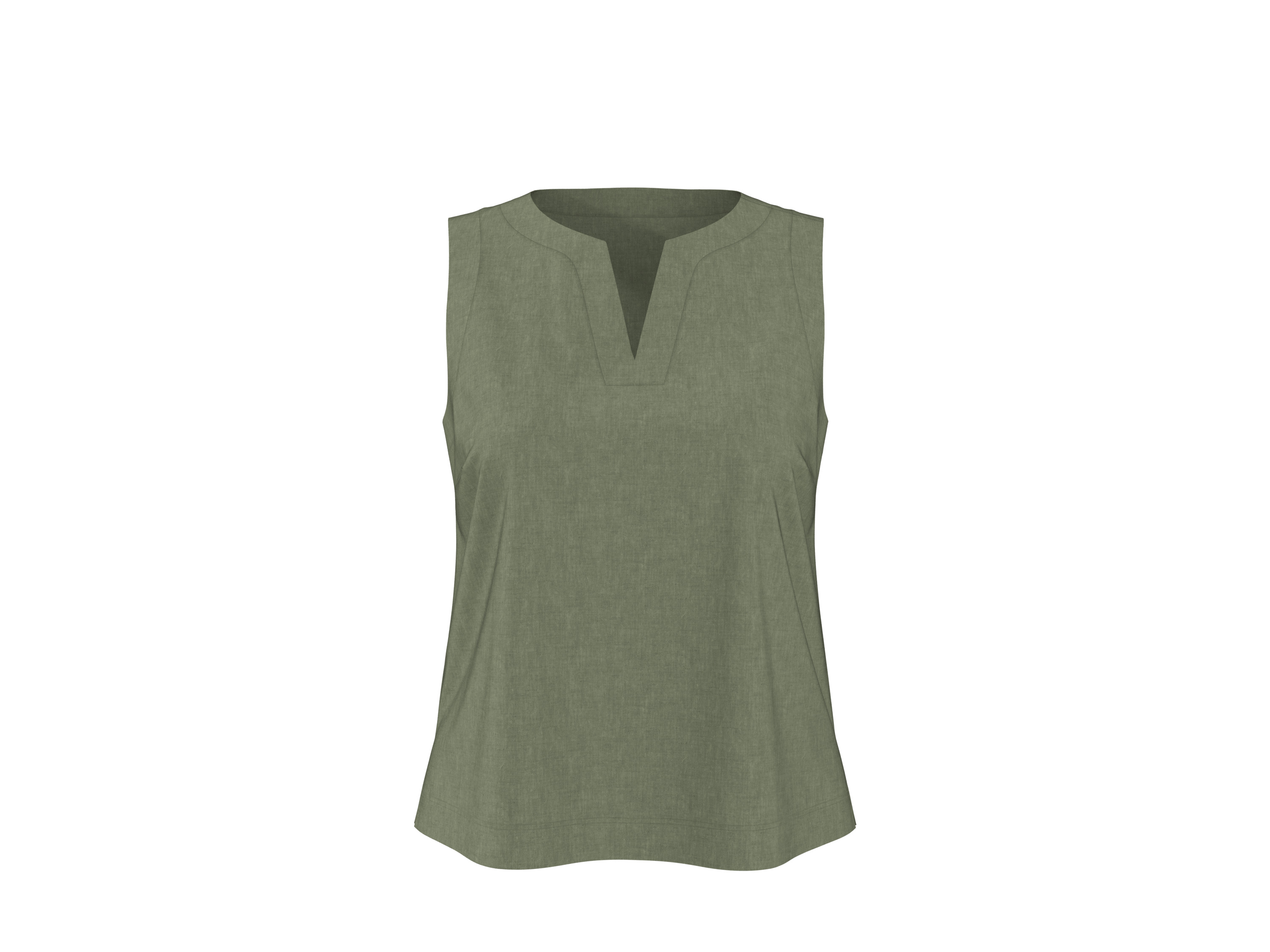 esmara® Dámská lněná blůza (zelená, 42)