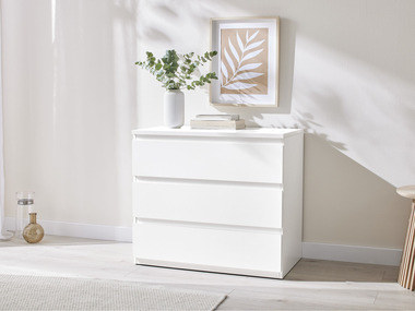LIVARNO home Komoda Genf se 3 zásuvkami, bílá