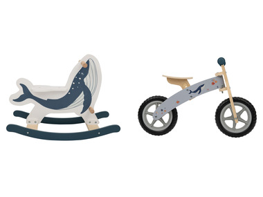 Playtive Dřevěná houpací velryba / Dřevěné odrážedlo 