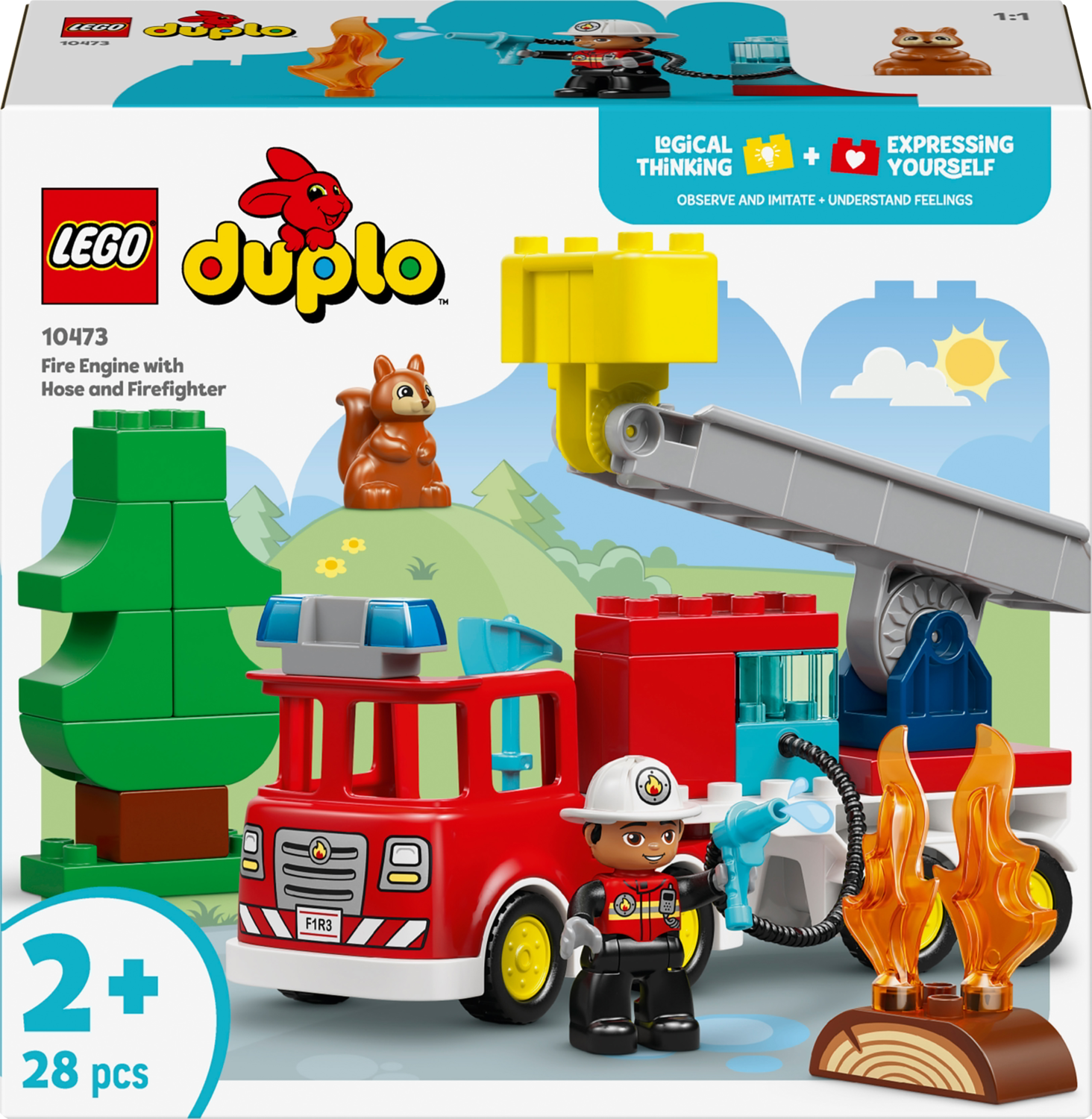 LEGO® DUPLO® 10473 Hasičské auto s hadicí a hasičem