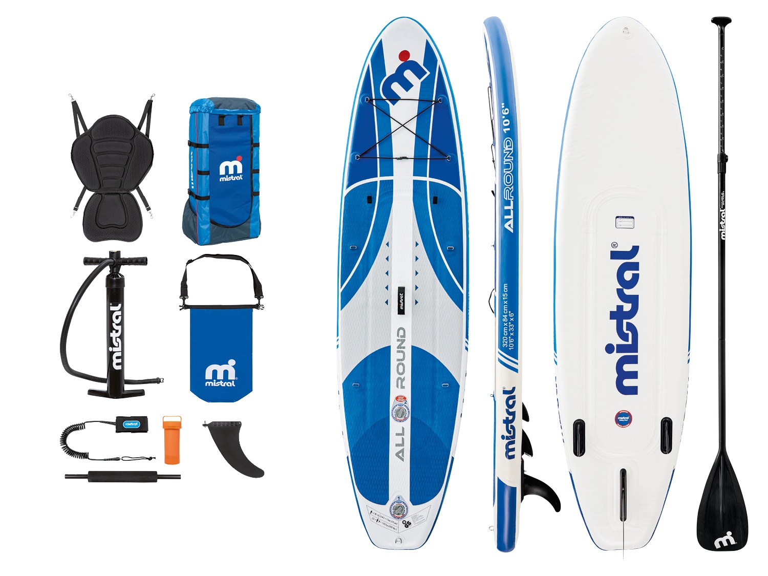 Mistral Dvoukomorový paddleboard Allround 10'6"