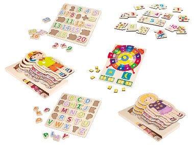 lupilu® Dřevěné puzzle