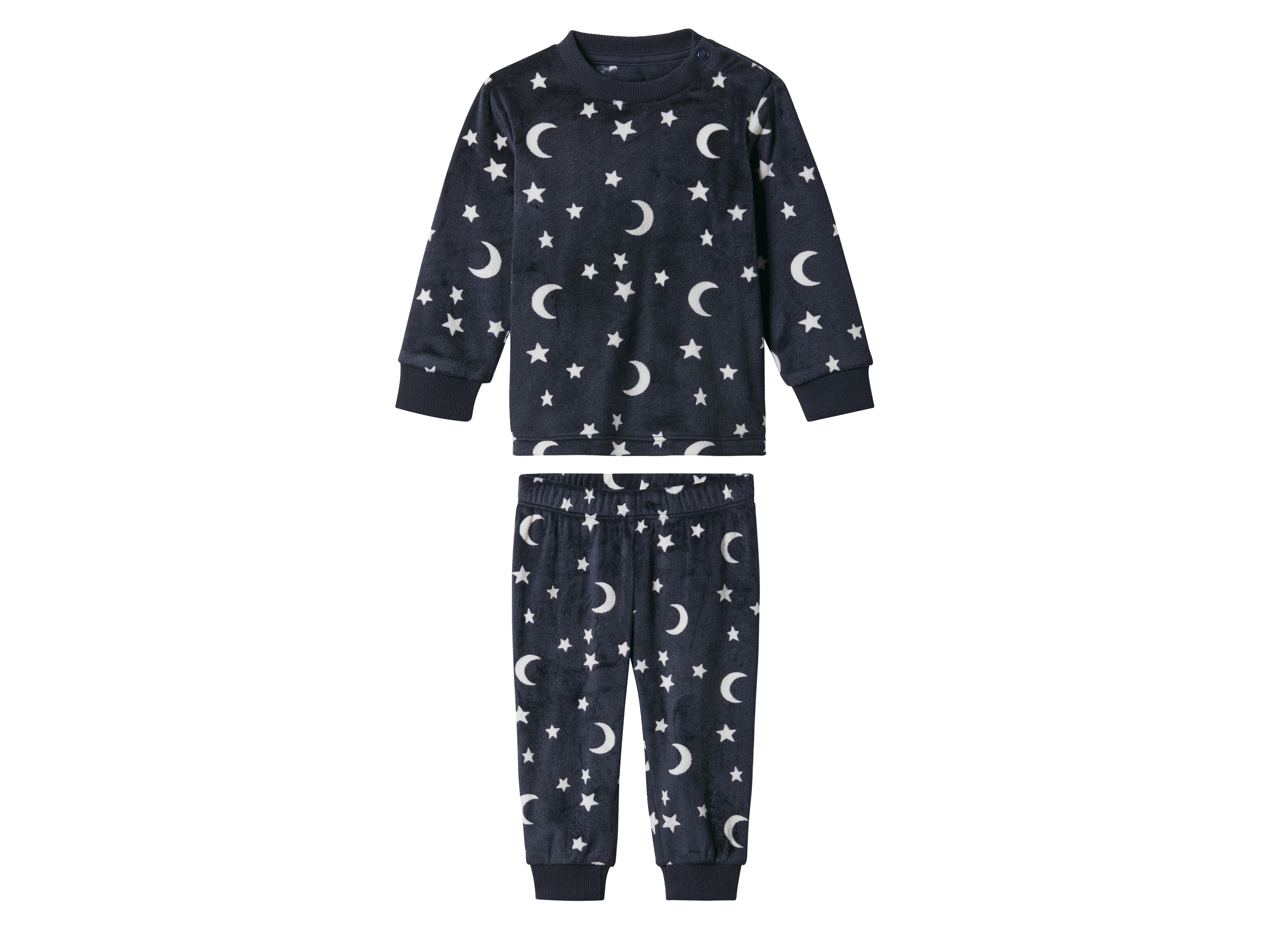 lupilu® Chlapecké velurové pyžamo (navy modrá, 50/56)