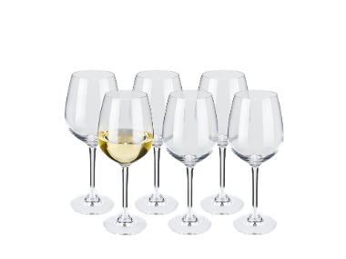 SILVERCREST® Sada sklenic na bílé víno, 6dílná