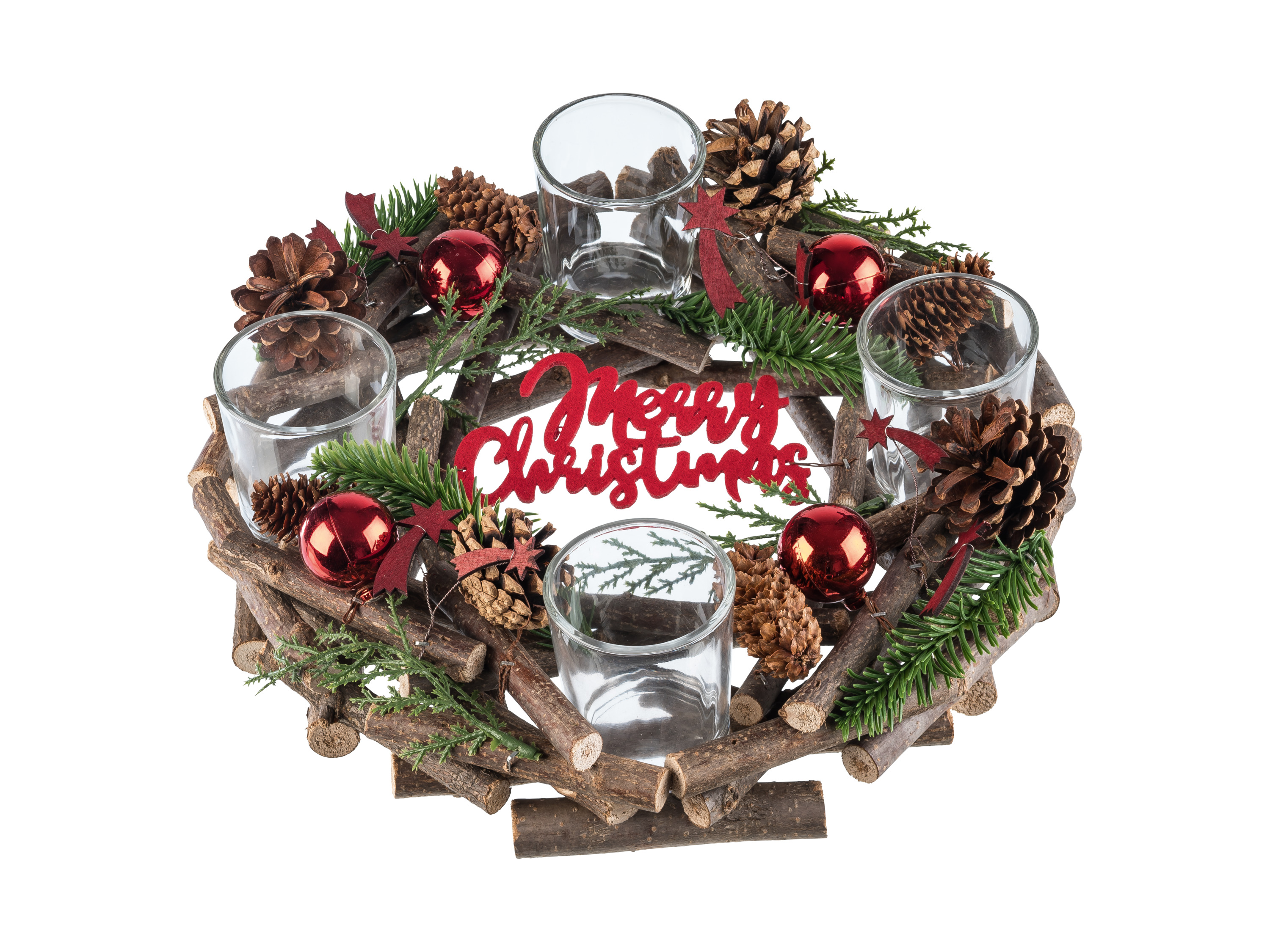 Livarno home Adventní věnec (červená)