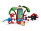 Sada LEGO Duplo Spidey a jeho úžasní přátelé, s dinosaury a řídicí stanicí.