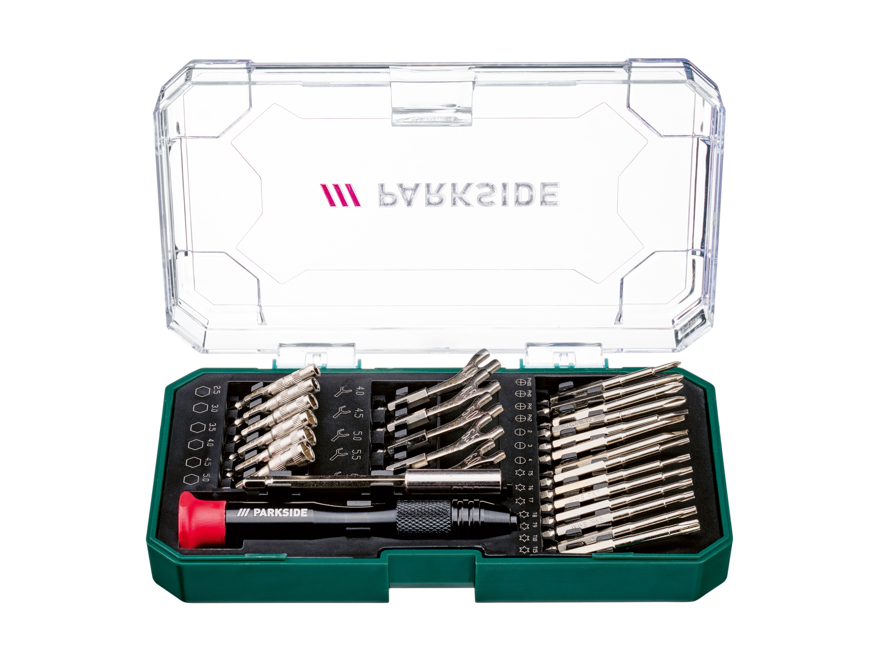 Parkside® Sada přesných nástrojů a nástrčných klíčů (sada přesných nástrčných hlavic a klíčů)