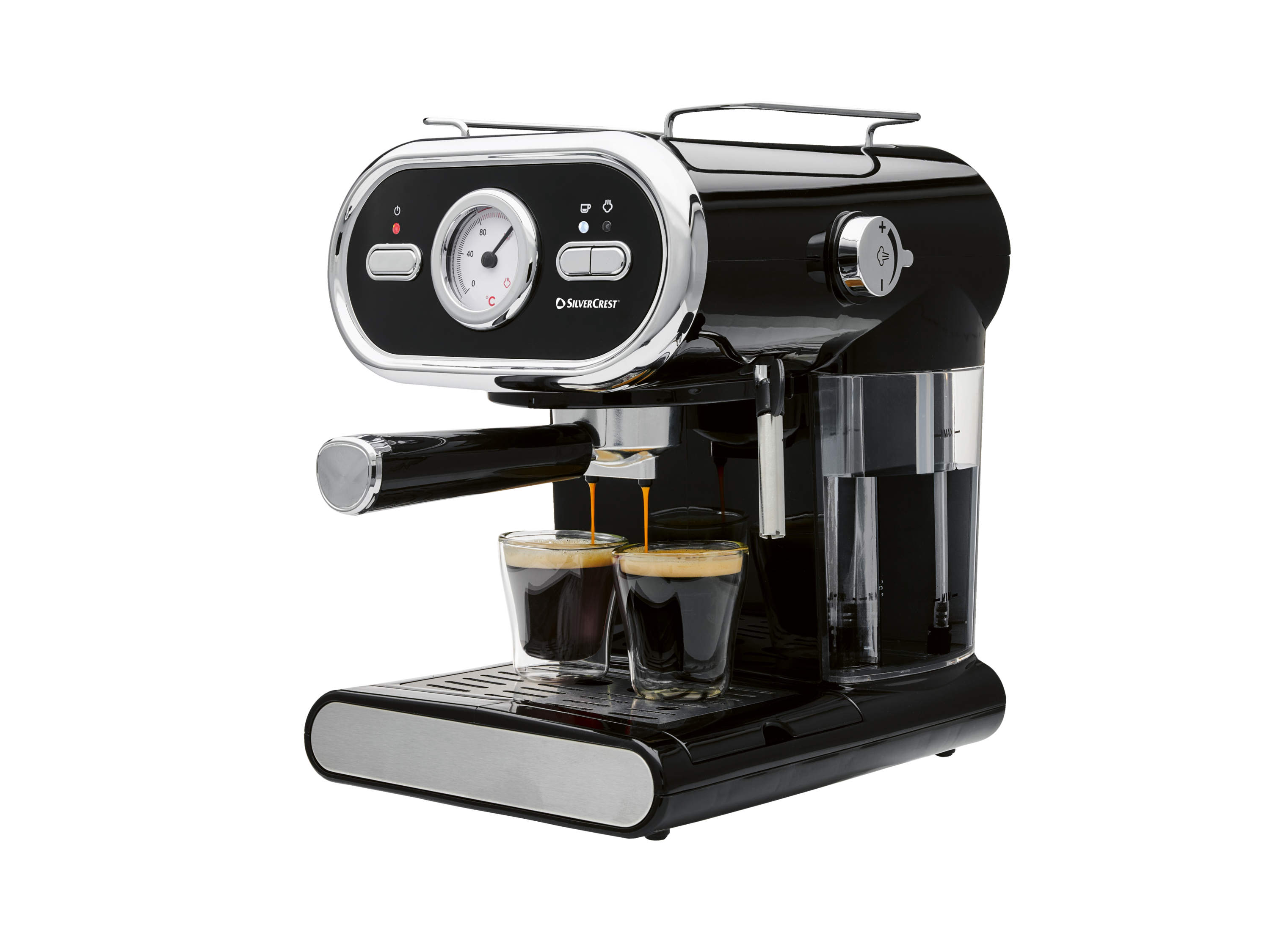 Silvercrest® Espresso kávovar SEM 1100 E1, černá