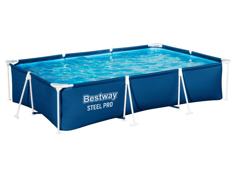 Obdélníkový bazén Bestway Steel Pro, modrý.