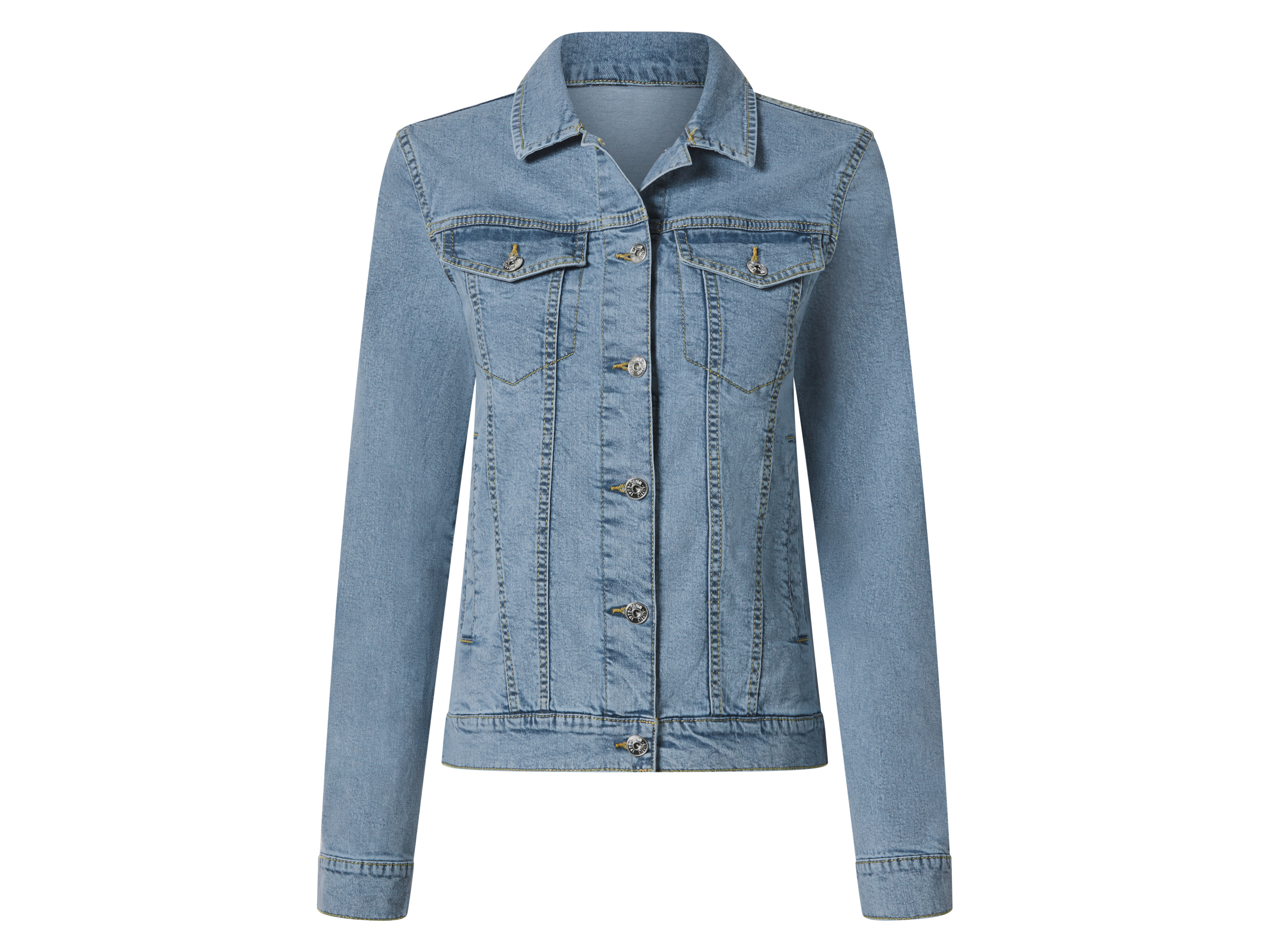 esmara® Dámská džínová bunda (světle modrá, 40)
