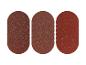 Tři sady brusného papíru pro brusku.