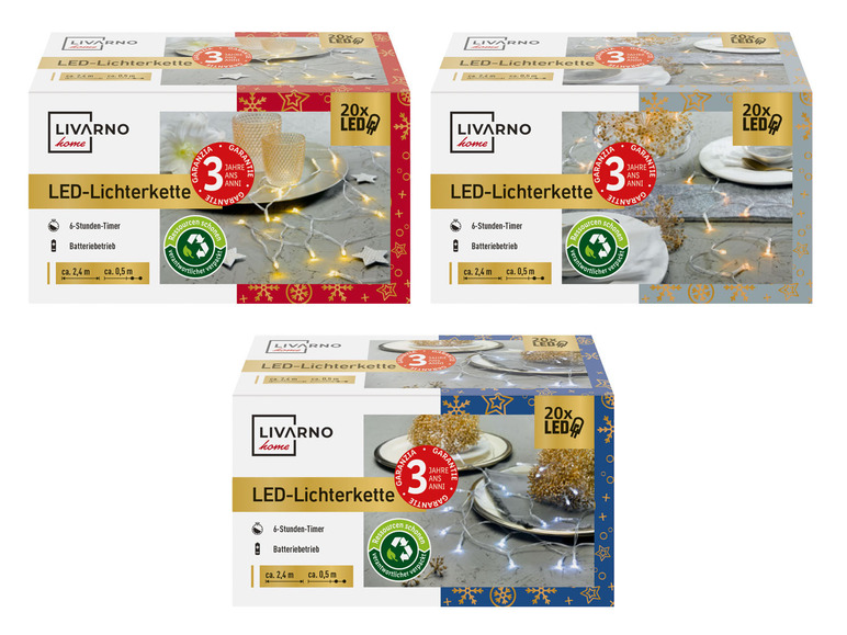  Zobrazit na celou obrazovku LIVARNO home Světelný LED řetěz - Obrázek 1