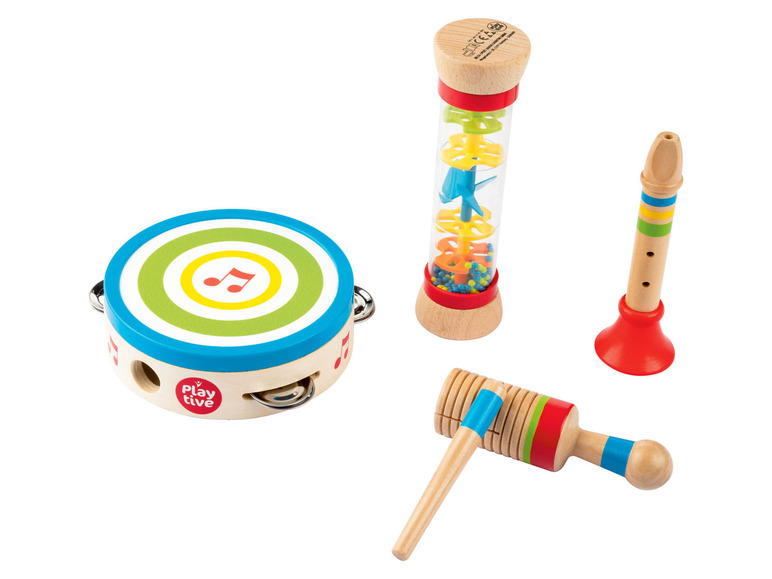 Playtive Dětská sada hudebních nástrojů (hudební nástroje, 4dílná sada)
