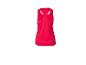 Červený dámský sportovní top s racerback zády.