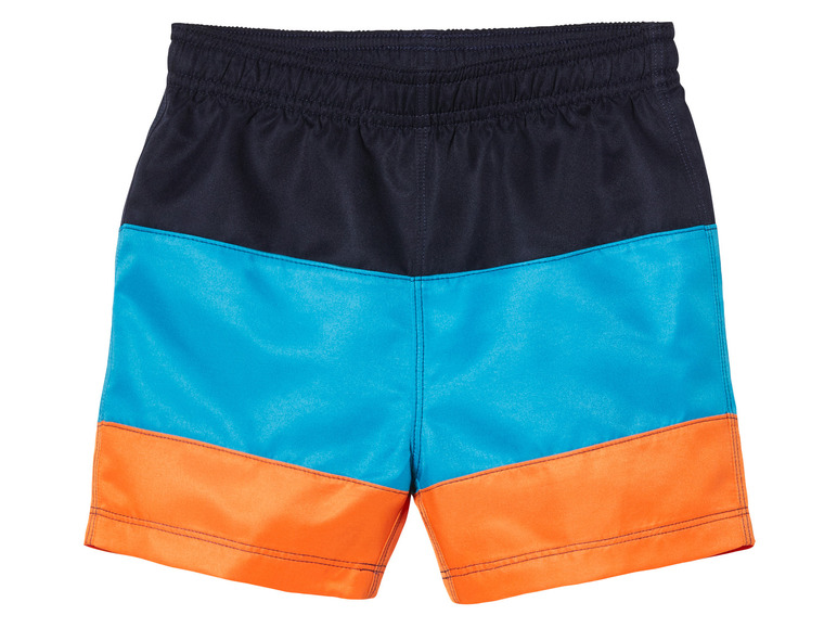 lupilu® Chlapecké koupací šortky (110/116, tmavě modrá / světle modrá / oranžová)