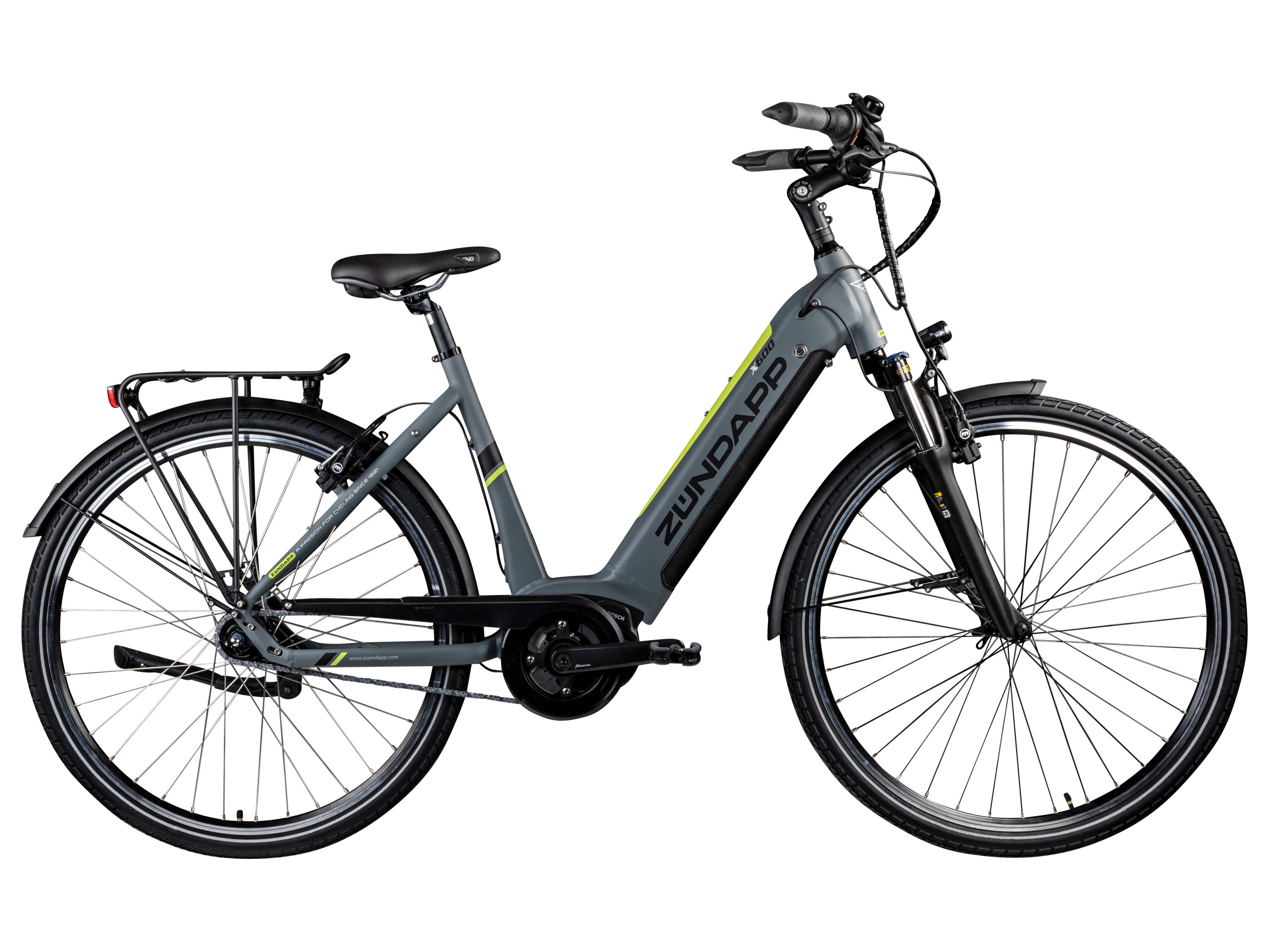 Zündapp X600 E-City Bosch středový motor (šedá/žlutá)