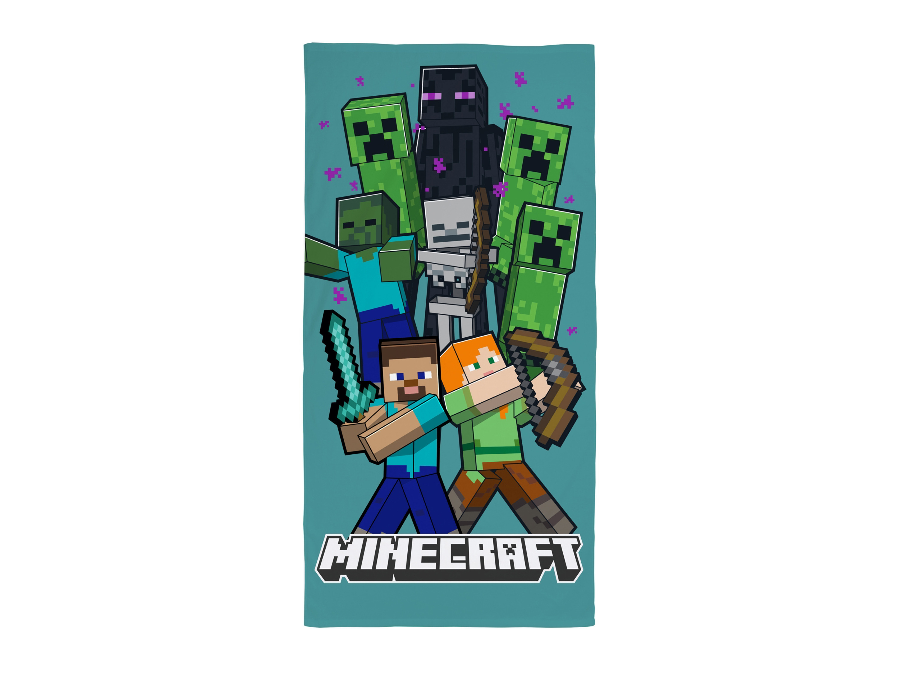 Plážová osuška, 70 x 140 cm (Minecraft)